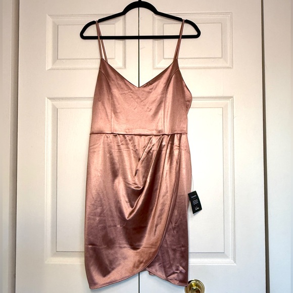 Lulus Dresses & Skirts - NWT Lulus Forever Your Girl Mauve Satin Mini Dress